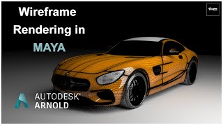 HOW TO RENDER WIREFRAME IN MAYA ARNOLD  MAYA TUTORIAL  VFX VIBE [upl. by Aon801]