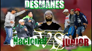 Nacional VS Junior desmanes [upl. by Downing]