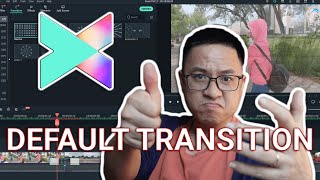 How to Set Default Transition Effect Duration in Filmora X [upl. by Marden19]