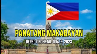 PANATANG MAKABAYAN DepEd Order No 004 S 2023 [upl. by Haorbed911]