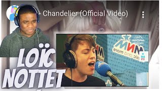 Loïc Nottet  Chandelier  Sia Cover  LIVE  Reaction [upl. by Afihtan]