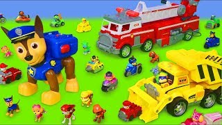 Psi Patrol zabawki  Chase cięzarówka strażak Marshall  Paw Patrol Toys [upl. by Edobalo991]