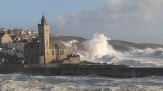 Porthleven Winter Storm Swell [upl. by Gnolb]