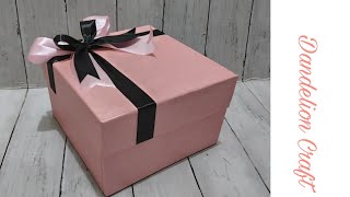 Cara Membuat Kotak Kado Semewah di Toko DIY Gift Box  How to Make Gift Box so Easy [upl. by Nifled]