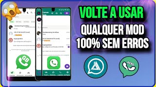 NOVO MÉTODO ✅ COMO VOLTA A USAR QUALQUER WHATSAPP MODIFICADO 100 FUNCIONAL GBWHATSAPP DELTAFOUAD [upl. by Atalanti990]