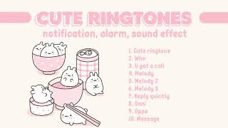 CUTE KOREAN RINGTONES NOTIFICATIONS SOUND EFFECT ALARM [upl. by Nirot]