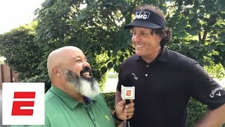 Phil Mickelson vs Tiger Woods 9 million match announced Phil reacts  ESPN [upl. by Ailahk992]