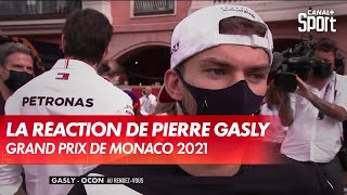 La réaction de Pierre Gasly  GP de Monaco [upl. by Ddat]