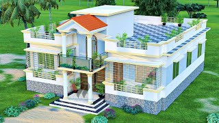 5 BEDROOM HOUSE PLANS BARIR DESIGN BANGLADESH [upl. by Anetta914]