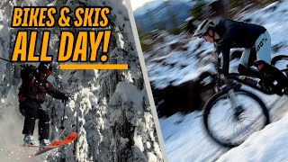 Biking and Skiing from SUNUP Till SUNDOWN  Winter Solstice with MGM [upl. by Mcdowell]