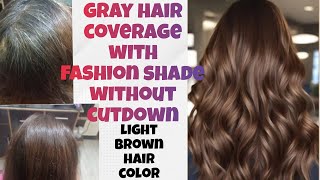 gray hair coverage with fashion colorbest way to color gray at homebest hair color for white hair [upl. by Bryce]