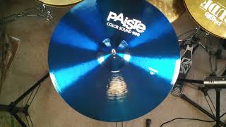 PAISTE 900 COLORSOUND CRASH Demo 16quot  17quot  18quot  19quot  20quot [upl. by Rexfourd267]