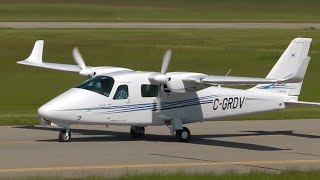 Tecnam P2006T landing at Calgary Springbank Airport CYBW [upl. by Oliva]