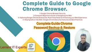 Complete Guide Google Chrome 2024  Password Backup amp Restore  Bookmarks Backup amp Restore [upl. by Wickham]