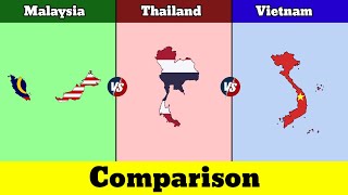 Malaysia vs Thailand vs Vietnam  Vietnam vs Thailand vs Malaysia  Comparison  Data Duck 2o [upl. by Amek]