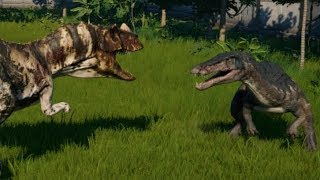 Jurassic World Evolution  Ceratosaurus vs Baryonyx 1080p 60FPS [upl. by Leelahk583]