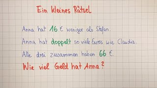 Ein kleines Rätsel  Teste dich [upl. by Petulia]