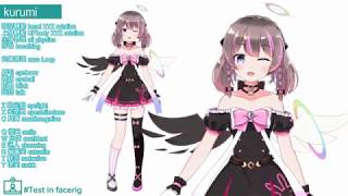 【Facerig 2D model】kurumi [upl. by Nahgem494]