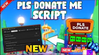 NEW PLS DONATE Script PASTEBIN 2024 AUTOFARM FAKE MESSAGE AUTO CHAT FIND RICH SERVERS [upl. by Kalinda]