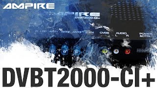 AMPIRE DVBT2000CI DVBT2 QuadReceiver für das Auto  Teaser [upl. by Jeralee]