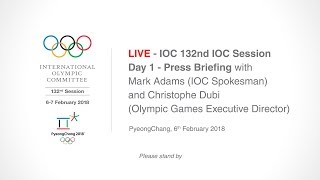 IOC 132nd IOC Session – Day 1  Press Briefing [upl. by Artemisa]