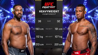 Jon Jones vs Jailton Almeida Full Fight  UFC 5 Fight Night [upl. by Atsillak]