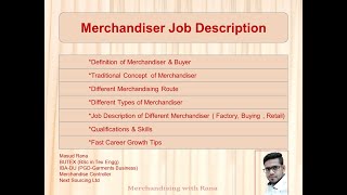 Merchandiser Job Description  Merchandising activities  Merchandiser role amp Job Responsibility [upl. by Rourke]