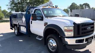 2010 FORD F550 4X4 MECHANICS TRUCK CRANE LIFTGATE SERVICE TRUCK UTILITY FOR SALE [upl. by Carrie]