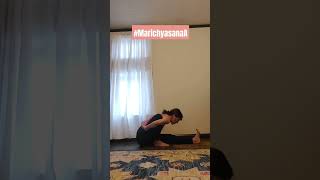 Working with Marichyasana A Bound Forward Fold yoga tutorial yogavideo marichyasana vinyasa [upl. by Ydniahs]