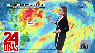 Tropical Depression Kristine enters PAR expected to intensify  24 Oras [upl. by Agathe471]