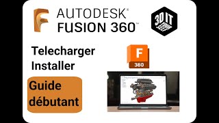 Fusion 360 Tutoriel Pour Débutant  2022 Télécharger et Installer gratuitement Fusion 360 [upl. by Palmira1]