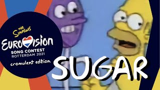 SUGAR  Natalia Gordienko feat Simpsons Bortposting Eurovision 2021 [upl. by Wehhtam936]