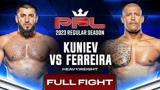 Rizvan Kuniev vs Renan Ferreira  PFL 2 2023 [upl. by Osnofledi]