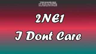 2NE1  I Dont Care  Karaoke [upl. by Aiekat499]