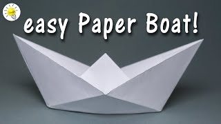 Wie man ein einfaches Boot aus Papier faltet  Faltanleitung Papierschiff  Origami Papier Boot [upl. by Sherer]