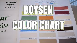 BOYSEN COLOR CHART  house paint ideas [upl. by Refanej579]