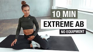 10 MIN EXTREME AB WORKOUT [upl. by Natsirhc]