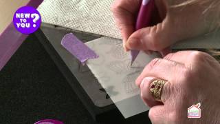 Using Stencils with Parchment with Rossella Cottrell  New To You [upl. by Graehme196]