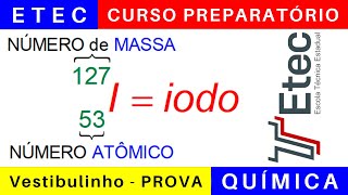 Vestibulinho ETEC 2025 🎯 Correção da Prova de QUÍMICA etec 2024 BoraETEC [upl. by Arlinda]