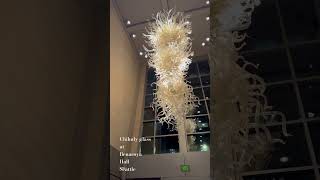 Chihuly glass at Benaroya Hall Seattle Washington Chihuly glassart SeattleSymphony Benaroyahall [upl. by Zaob735]