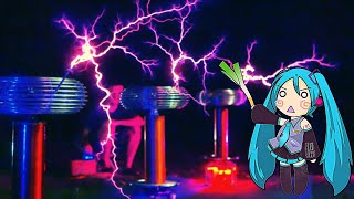 IEVAN POLKKA on TESLA COIL trio [upl. by Sinned]