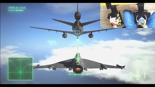 F16 XL  Ace Combat 7 DLC  Logitech X56 Hotas  Air Refueling 4K Gameplay [upl. by Ian]