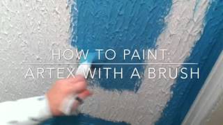 PaintingDecorating How to Paint Artex with a Brush [upl. by Ramona]