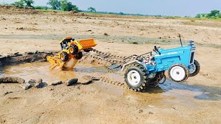 Accident JCB Tipper Truck Pulling Out HMT Tractor  Dumper Truck  Jcb Tractor Cartoon  Ranjitkids [upl. by Starlin]