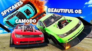 Crashing My Friends in FAST Modified Cars on a Mountain in BeamNG Drive Mods [upl. by Essenaj]