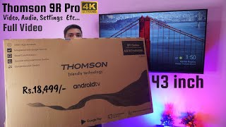 Thomson 9R Pro 43 inch 4k 😍  Model 43PATH4545BL  Rs18000  Thomson 43 inch 4k TV 43PATH4545BL [upl. by Gnoy]