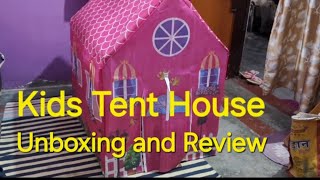 Kids Tent House  Unboxing amp Review  tenthouseforkids kids tenthouse toys playstation house [upl. by Alyehc617]