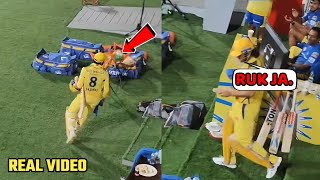 Ravindra Jadeja Pranks Dhoni and CSK fans on MS Dhoni entry in CSK vs KKR Match [upl. by Mansur]