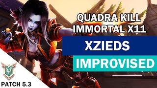 xZieds Saati Competitive Master IMPROVISED  Immortal X11  Quadra Kill [upl. by Ilime]