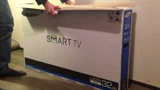 Samsung LED Smart tv UE32F5500 Unboxing  Test HD [upl. by Eidoc]